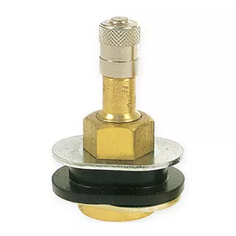 TR501OV Truck Tire Valve - Brass Clamp-in Tubeless Valve Stem
