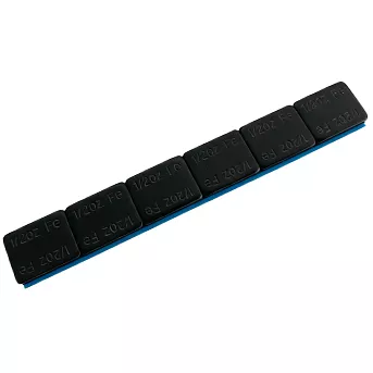 1/2 oz Black Coated Iron Adhesive Wheel Weight
