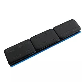 1 oz Black Coated Iron Adhesive Wheel Weight