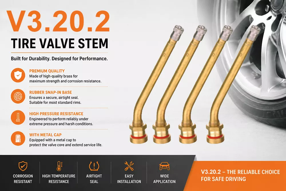 V3.20.2 Brass Truck Tire Valve Stem