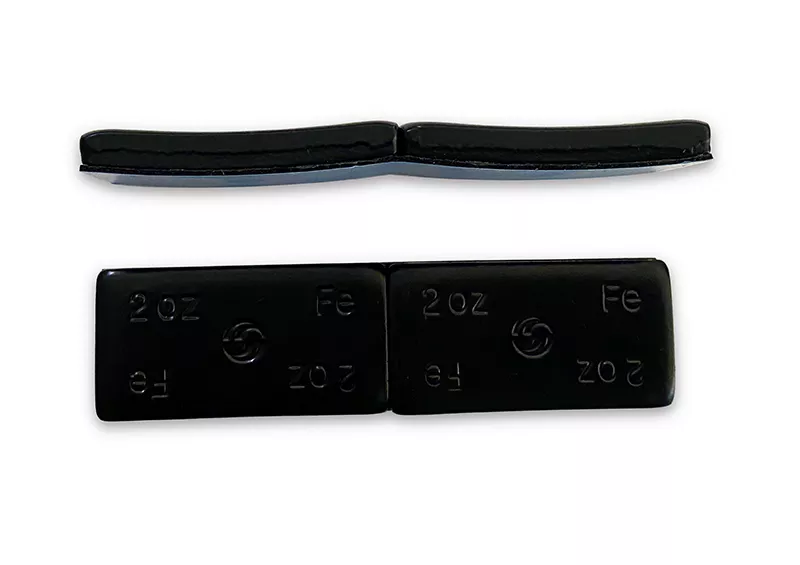 2 oz Black Coated Iron Adhesive Wheel Weight