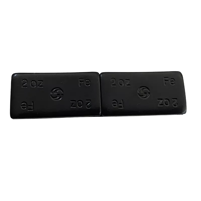 2 oz Black Coated Iron Adhesive Wheel Weight
