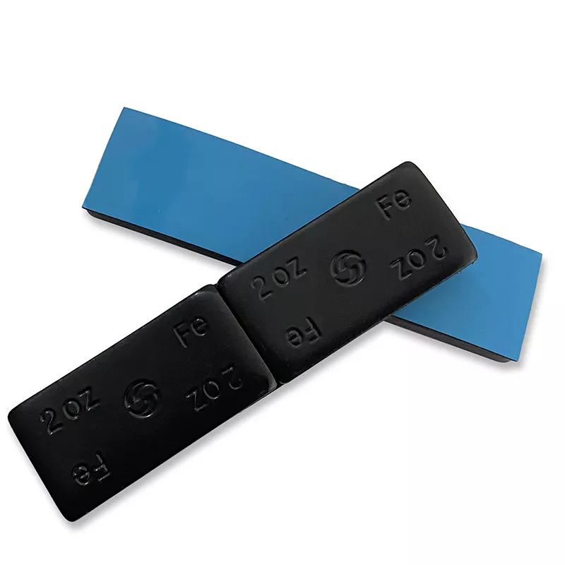 2 oz Black Coated Iron Adhesive Wheel Weight