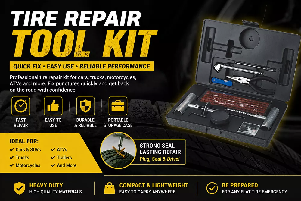 35PCS Tire Repair Tool Kit