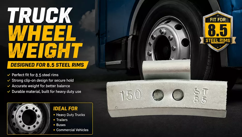 8.5 Rim Truck Clip On Wheel Weights