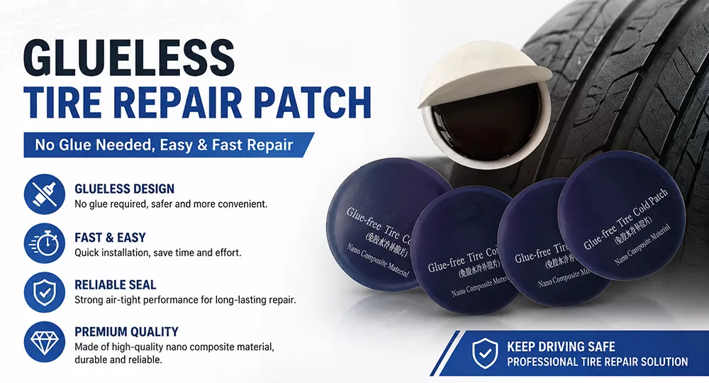 Glueless Tire Repair Patch