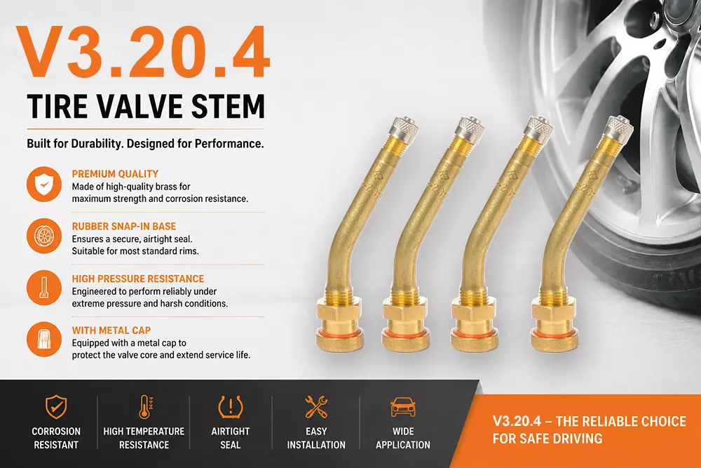 V3.20.4 Brass Truck Tire Valve Stem