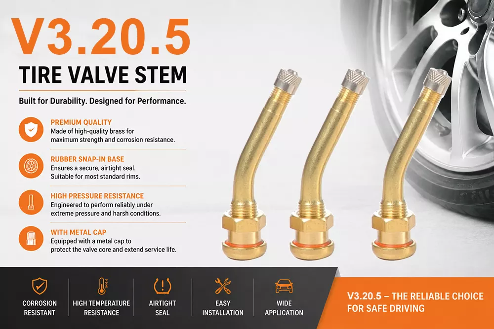 V3.20.5 Brass Truck Tire Valve Stem