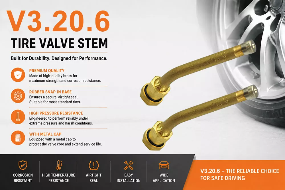 V3.20.6 Brass Truck Tire Valve Stem
