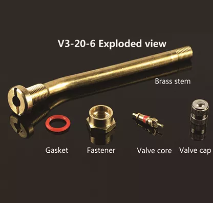 V3.20.6 Brass Truck Tire Valve Stem