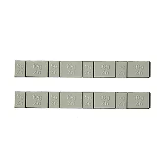 Zinc Wheel Weights – (5g + 10g) × 4 Grey Coated Adhesive Wheel Balance Weights