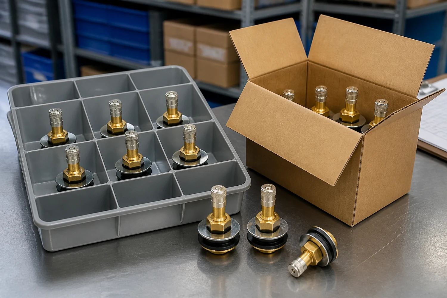 Technical checks for tr ov truck tire valve brass clamp in use