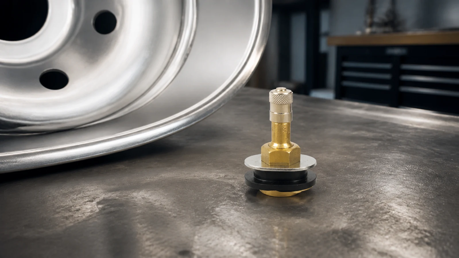 Technical checks for tr ov truck tire valve brass clamp in use