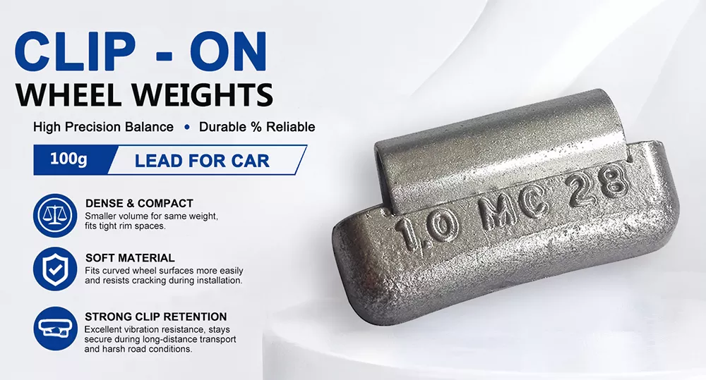 MC Series Lead Clip-On Wheel Weights