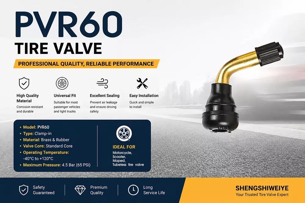 PVR60 Motorcycle Tire Valve