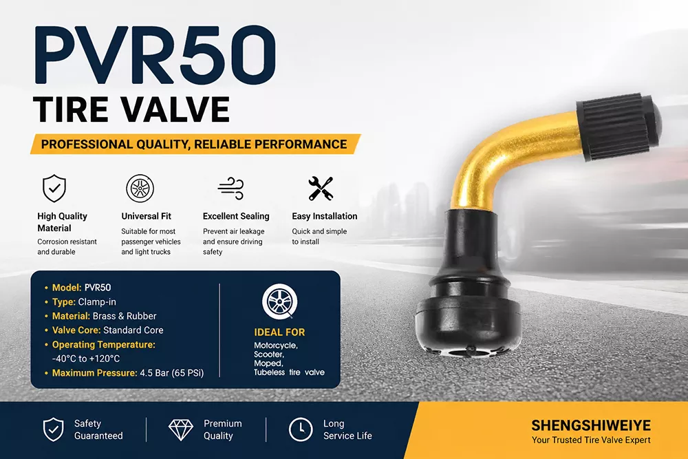 PVR50 Motorcycle Tire Valve