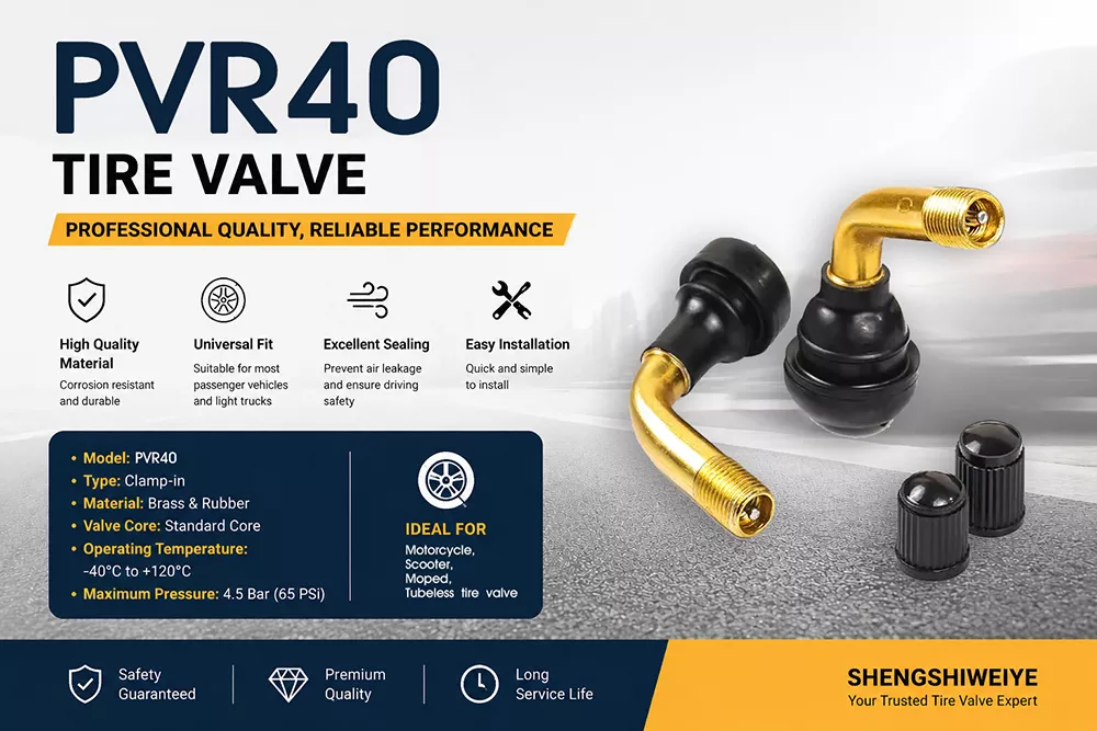 PVR40 Motorcycle Tire Valve