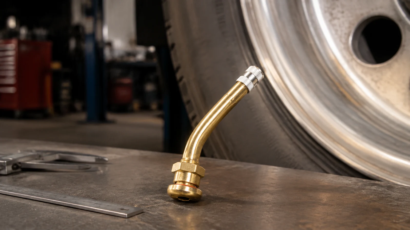 Key Selection Checks for a V Brass Truck Tire Valve Stem