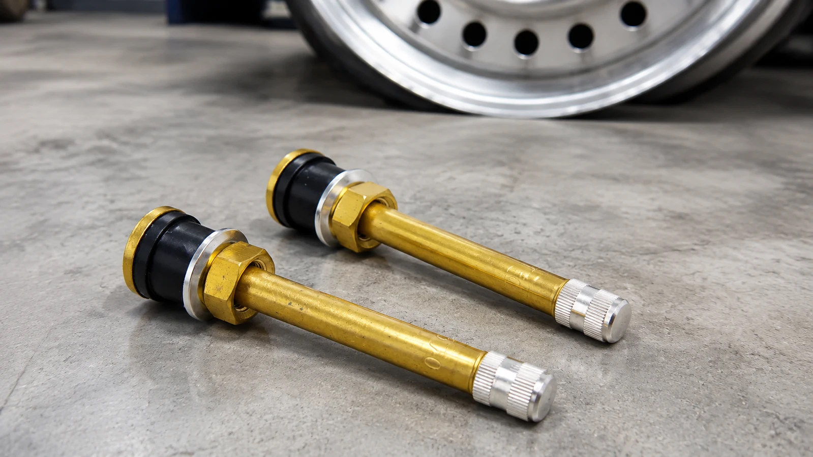 Clearer Fit Checks for a Brass Clamp-in Truck Tire Valve Stem