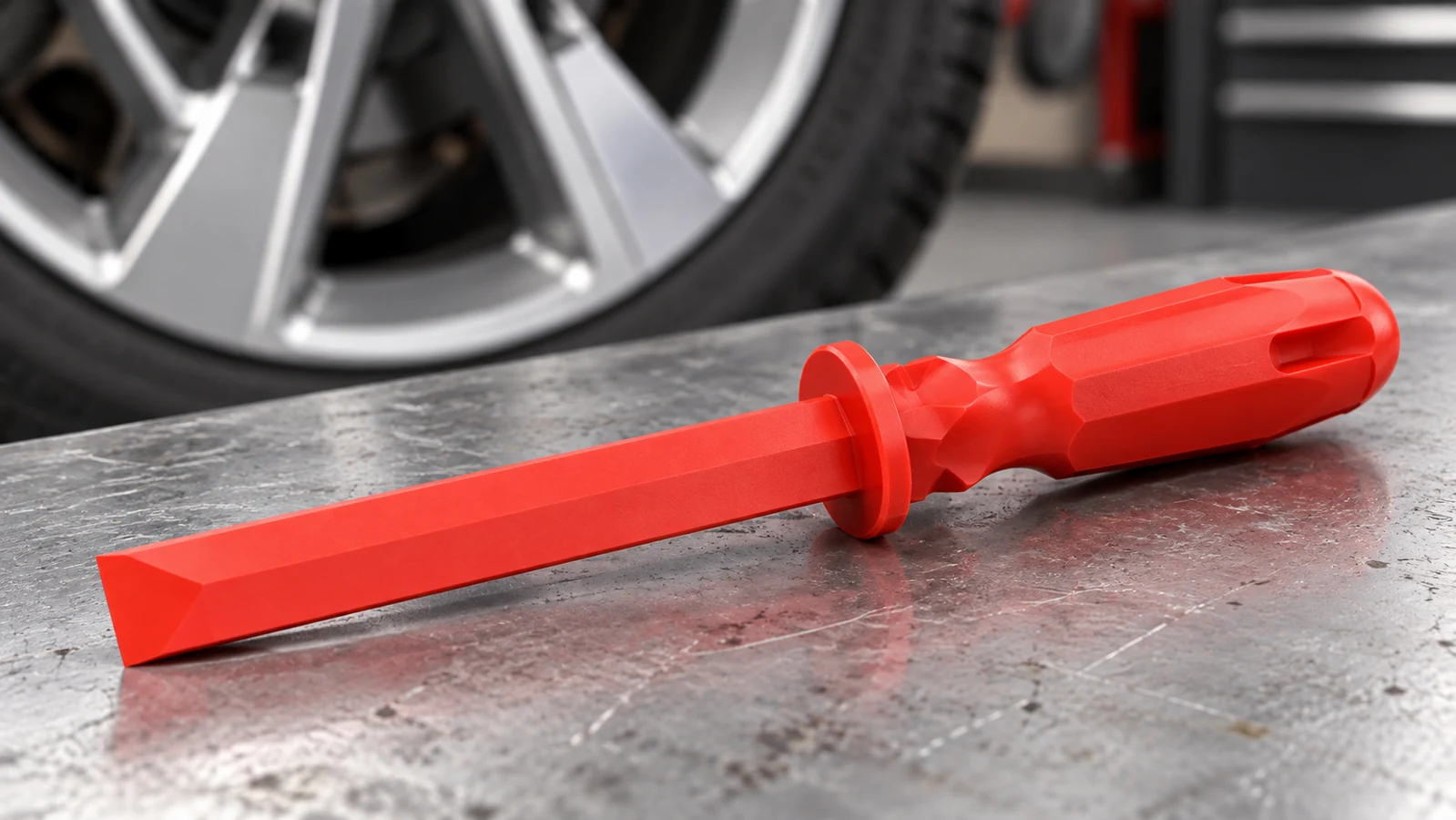 A Wheel Weight Removal Tool for Controlled Rim Service