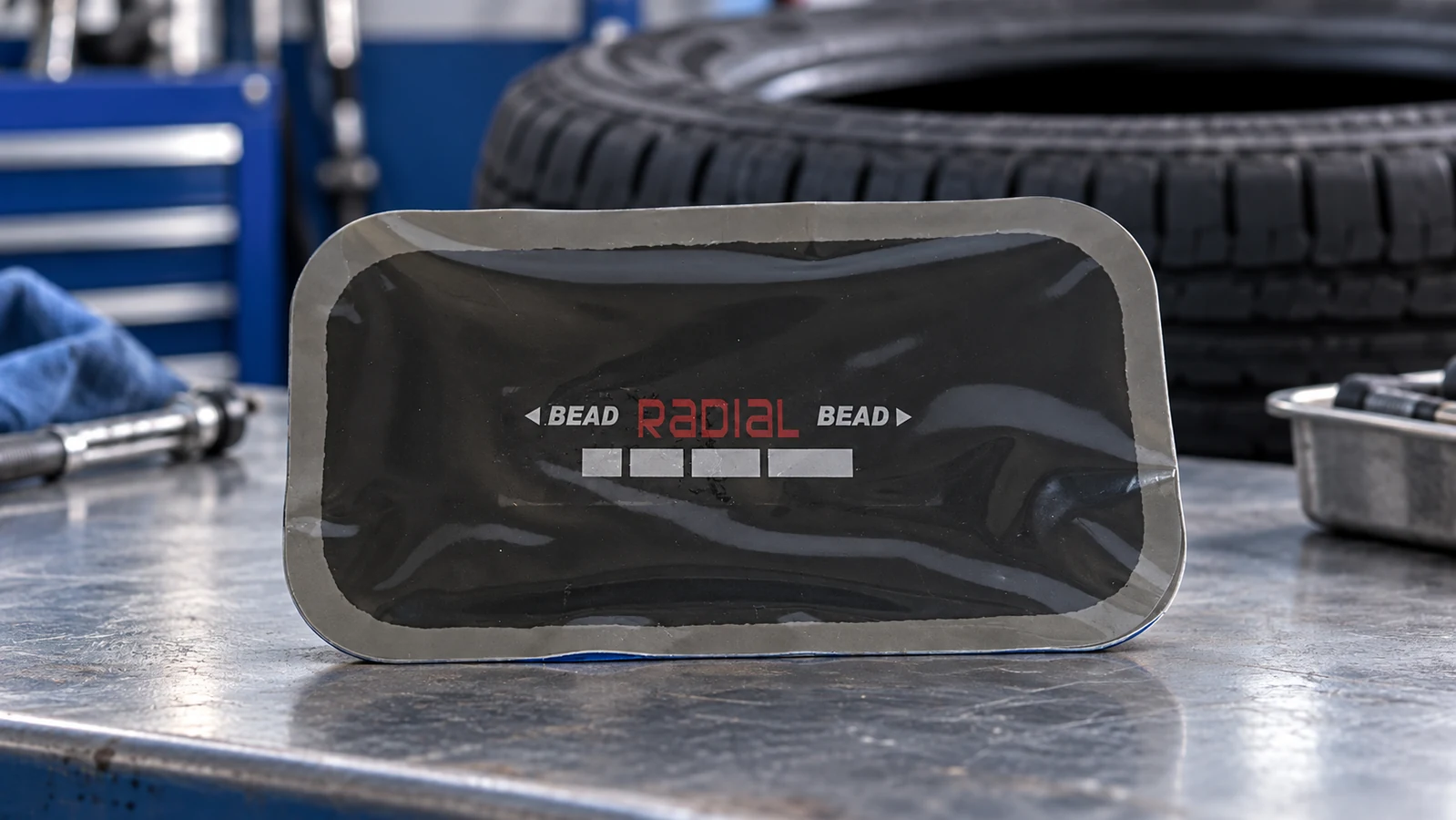 How to select a rectangular tire repair patch for radial tires?