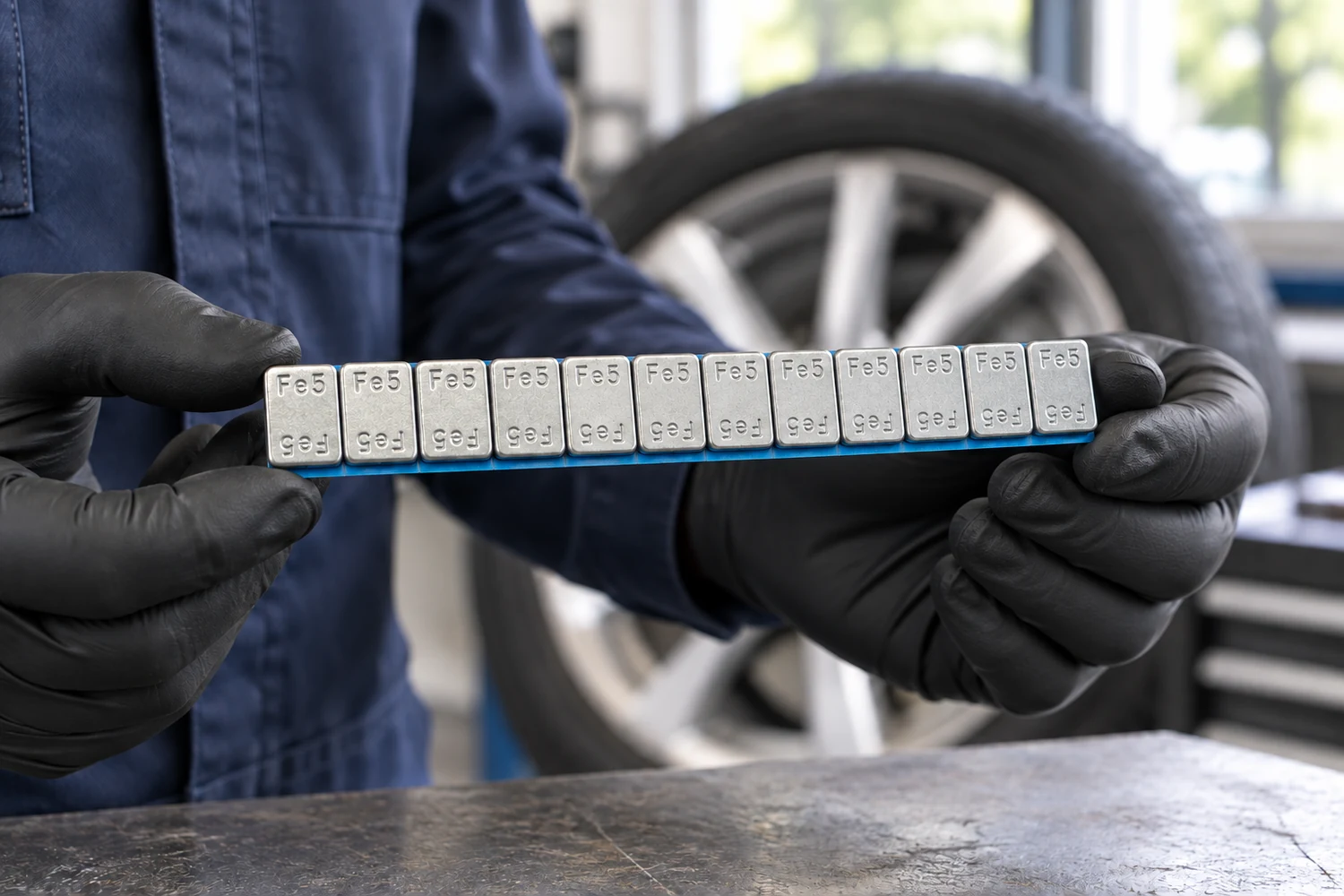 How to choose steel adhesive wheel weights for workshop stock?
