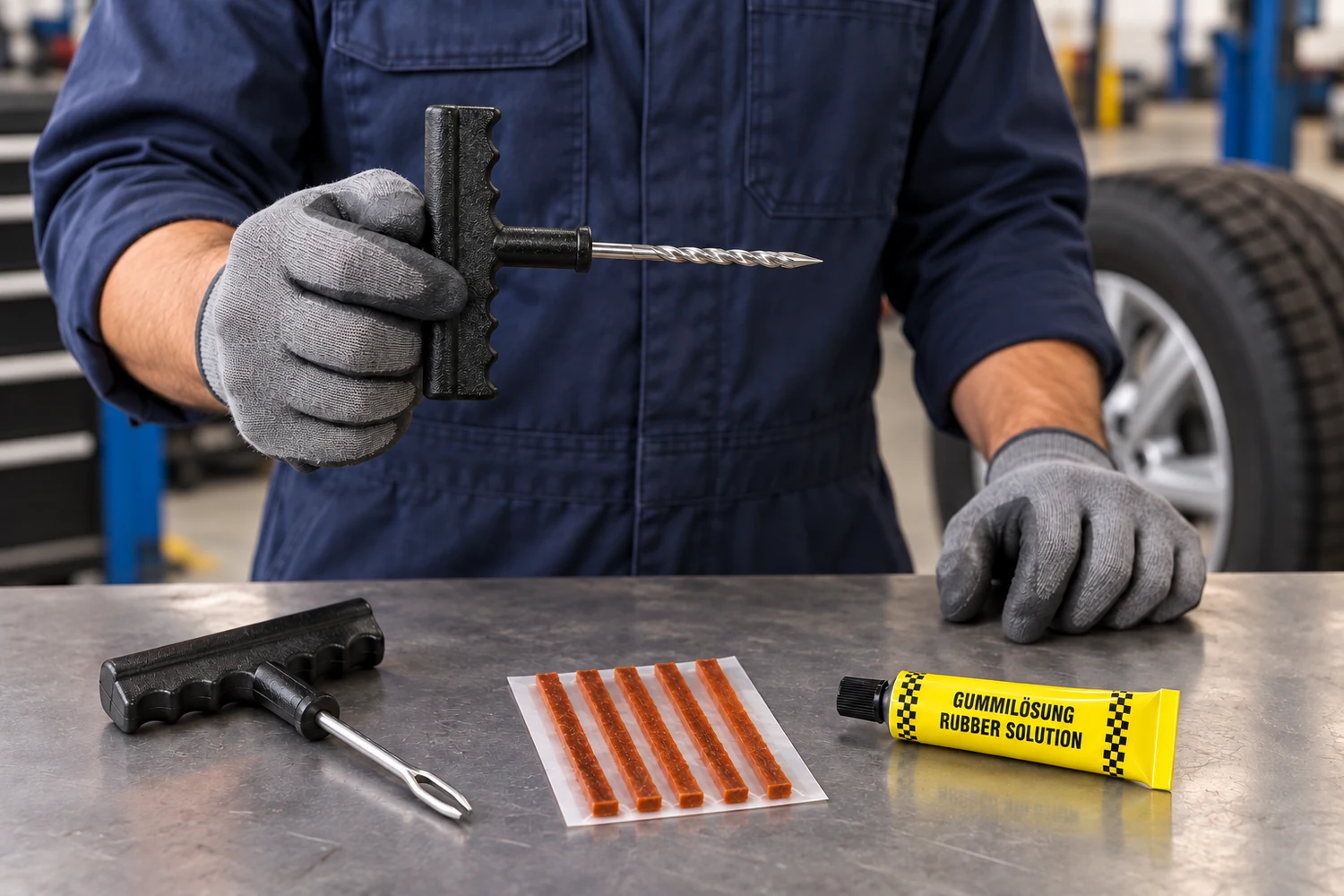 Which complete tire repair kit fits a workshop buying plan?