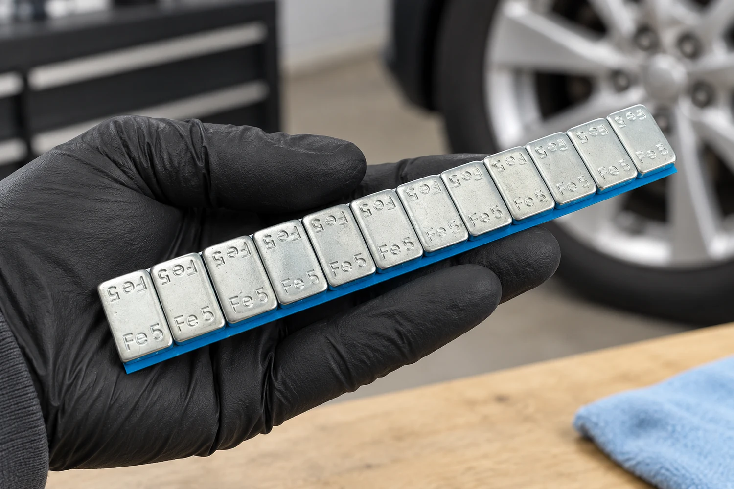 How should buyers select steel adhesive wheel weights?