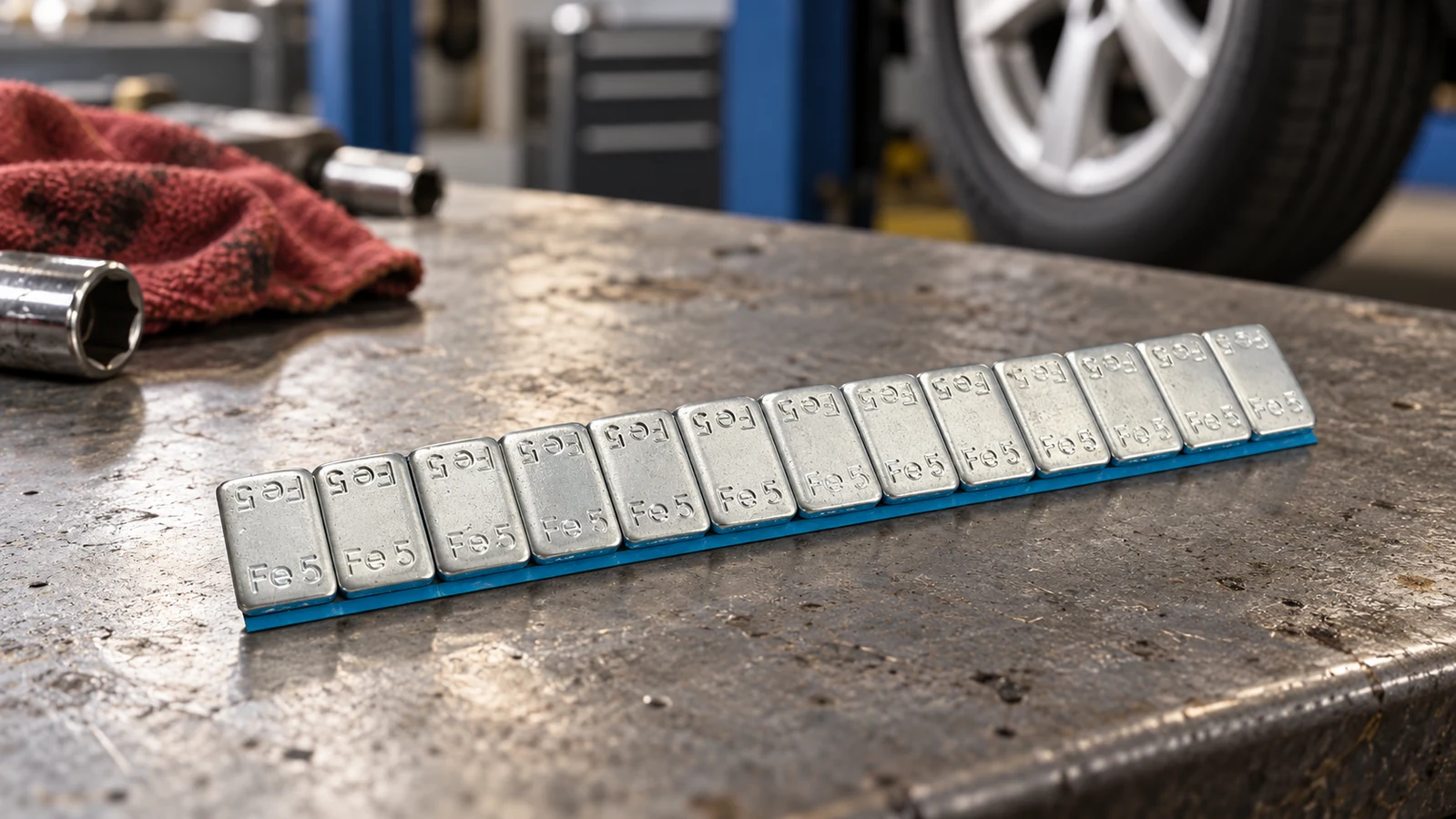 How should buyers select steel adhesive wheel weights?