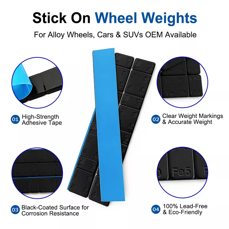 Black Coated Adhesive Wheel Weights2.webp