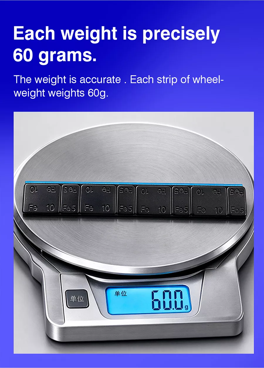 Black Coated Adhesive Wheel Weights-
