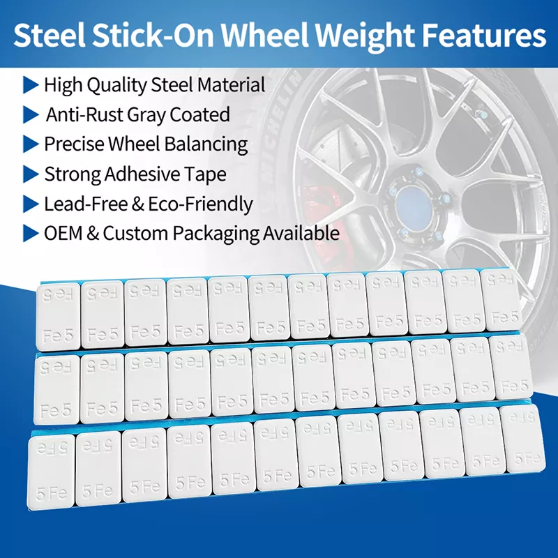5g×12 Grey Coated Adhesive Wheel Weight