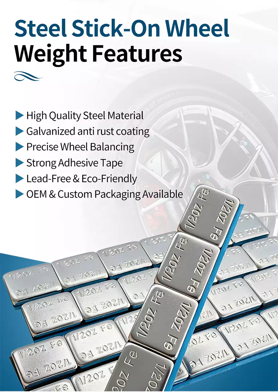 1/2oz Zinc Plated Adhesive Wheel Weight