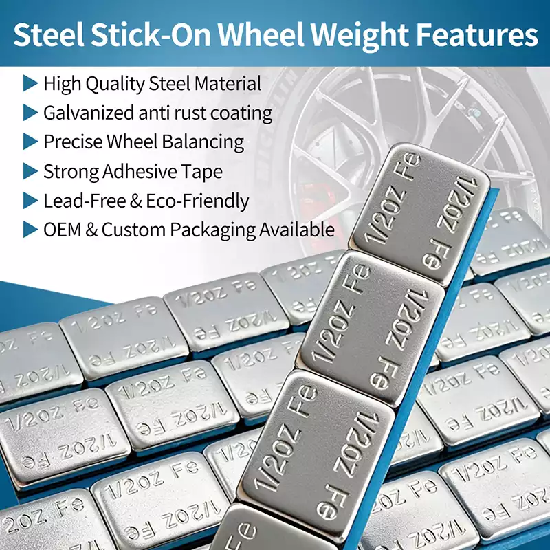 1/2oz Zinc Plated Adhesive Wheel Weight