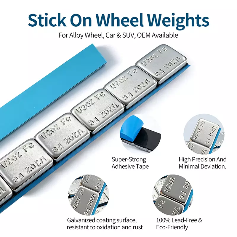 1/2oz Zinc Plated Adhesive Wheel Weight