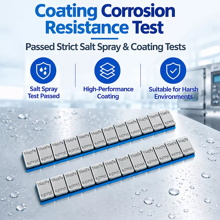 1/4 oz Galvanized Round Corner Adhesive Wheel Weight