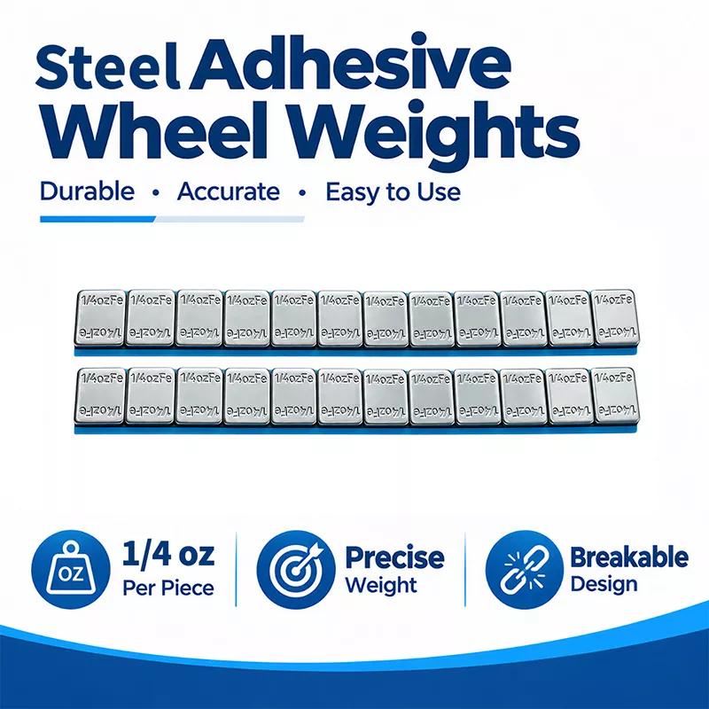 0.25 oz Galvanized Round Corner Adhesive Wheel Wei