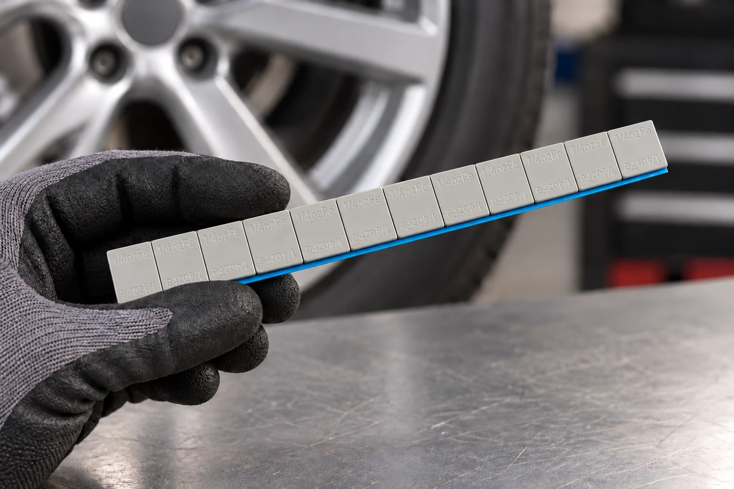 Reviewing stick on wheel weights for alloy-wheel service