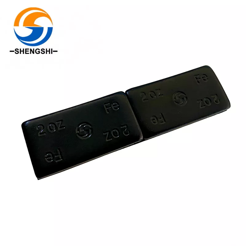 2 oz Black Coated Iron Adhesive Wheel Weight