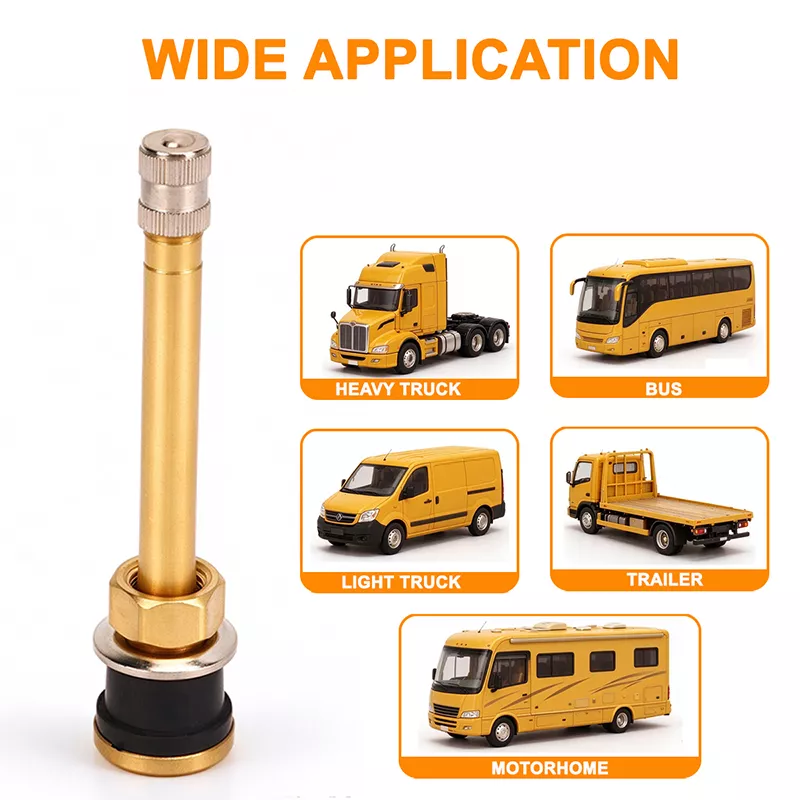 TR570 Brass Clamp-in Truck Tire Valve Stem