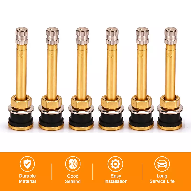 TR570 Brass Clamp-in Truck Tire Valve Stem